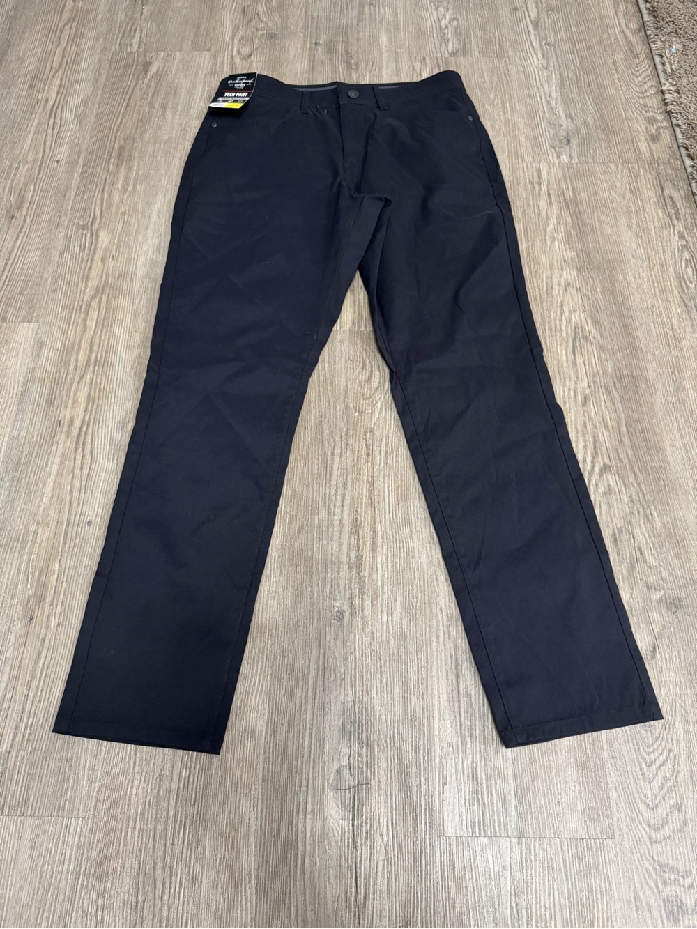Weatherproof Men's 32x32 Straight Stretch Tech Pant Flex Waistband Black New Tag